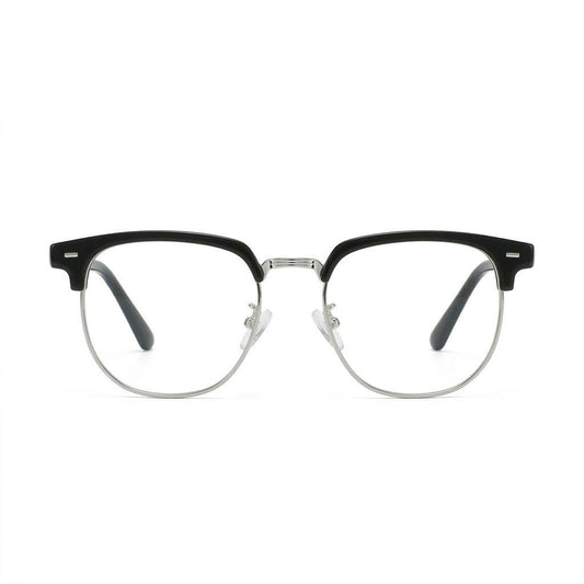 Lunettes Photogray Anti-Reflet – Monture Ronde Demi-Cerclée Chic Moderne