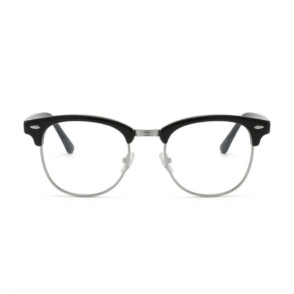 Lunettes photogray rondes demi-cerclées noires – Amzi Optique Dakar