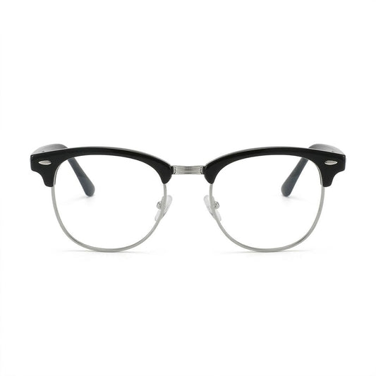 Lunettes photogray rondes demi-cerclées noires – Amzi Optique Dakar