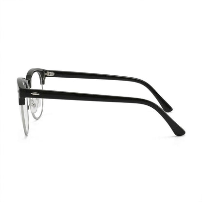Lunettes Photogray – Ronde Demi-Cerclée Noir Raffiné