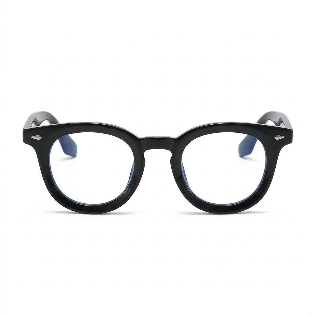 Lunettes photogray rondes noires épaisses chic – Amzi Optique Dakar