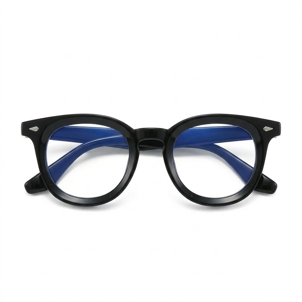 Lunettes Photogray – Ronde Noire Épaisse Chic