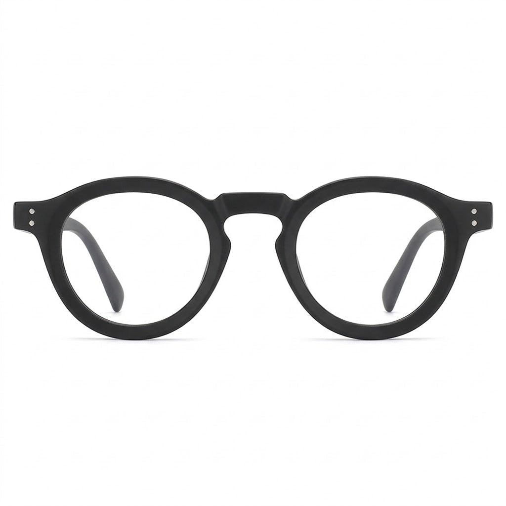 Lunettes Photogray Anti-Reflet – Monture Ronde Noire Raffinée