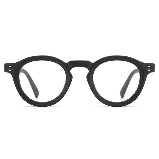 Lunettes Photogray Anti-Reflet – Monture Ronde Noire Raffinée