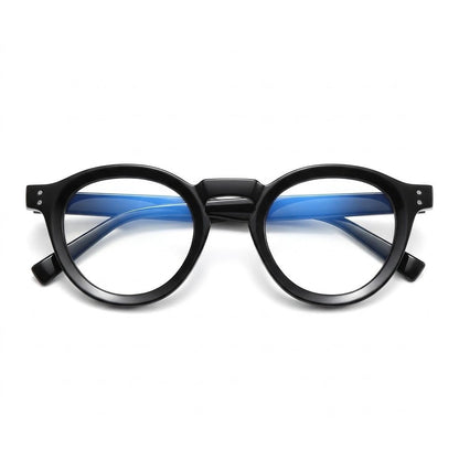 Lunettes Photogray Anti-Reflet – Monture Ronde Noire Raffinée
