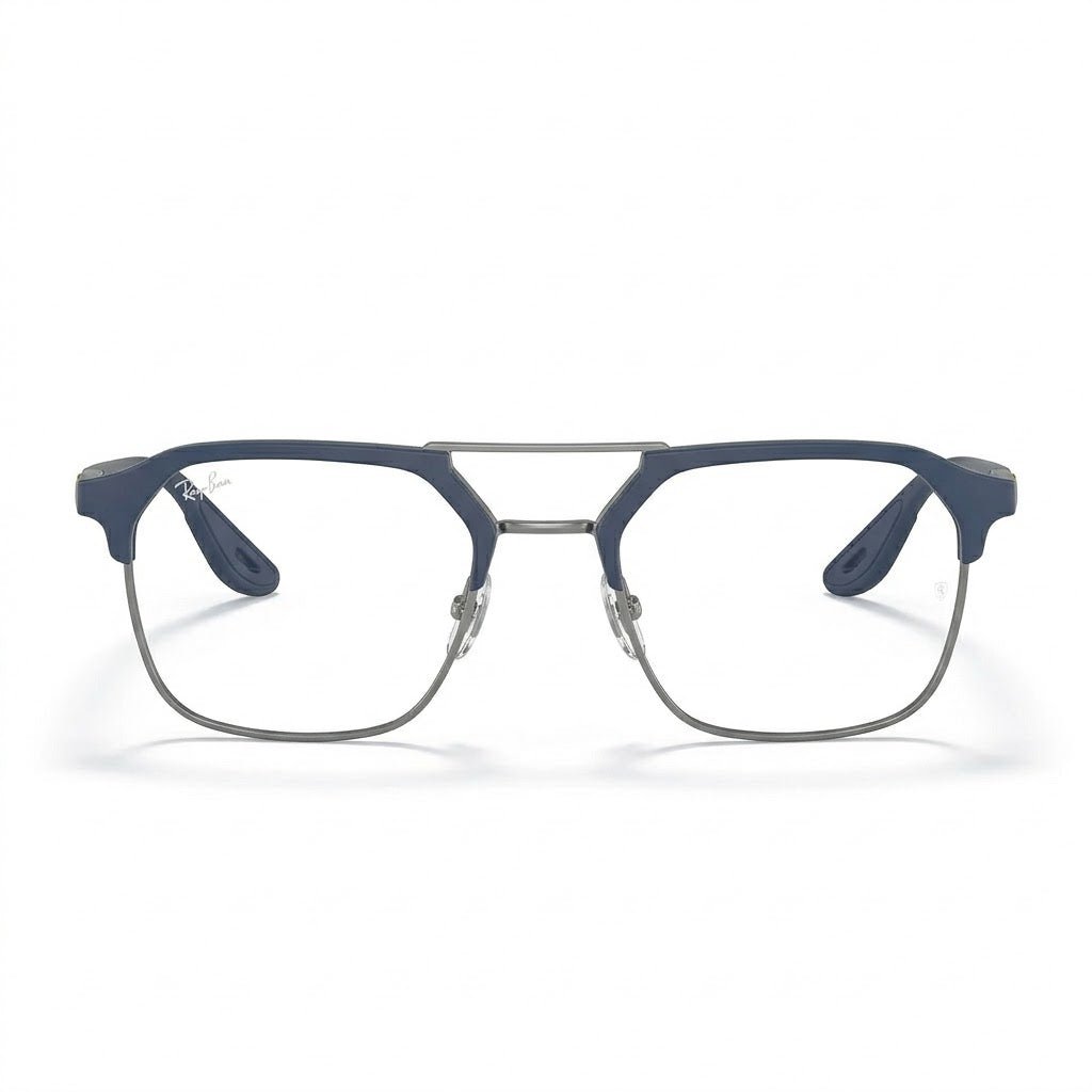 Lunettes Photogray Anti-Reflet Ray Ban – Monture bicolore bleue et argentée