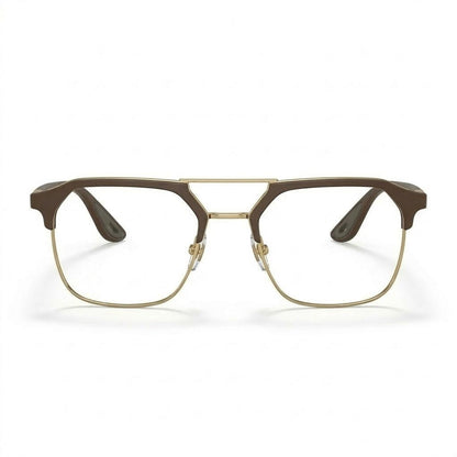 Lunettes Photogray Anti-Reflet Ray Ban – Style clubmaster marron avec base dorée