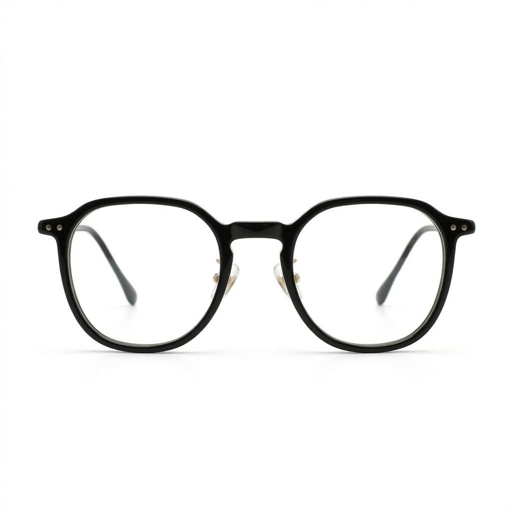 Lunettes Photogray – Ronde Polygonale Noire Dorée