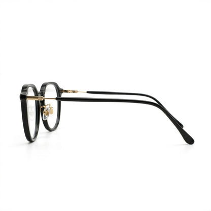 Lunettes Photogray – Ronde Polygonale Noire Dorée