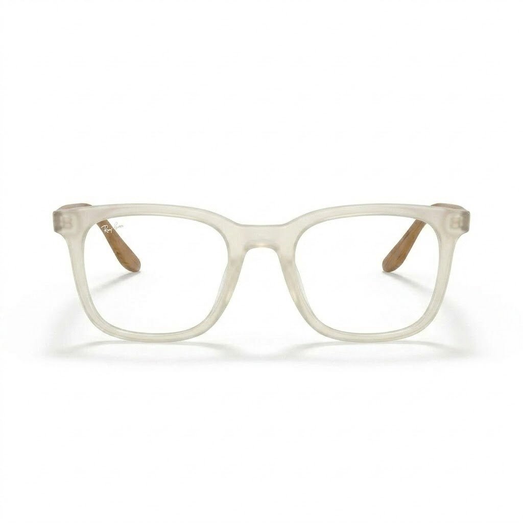 Lunettes Ray-Ban Photogray Anti-Reflet Blue Cut – Carrée Beige À Branches Caramel