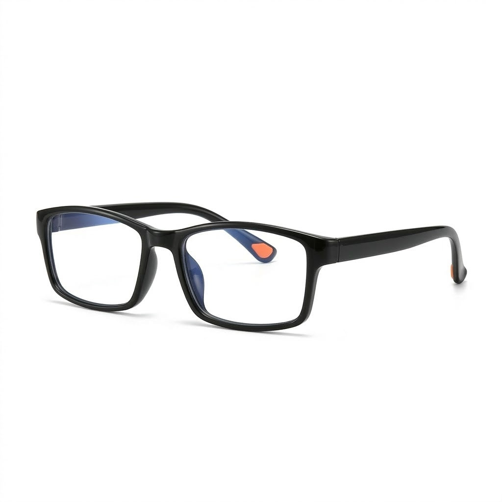 Lunettes Photogray Anti-Reflet – Monture Rectangulaire Noire Petit Visage