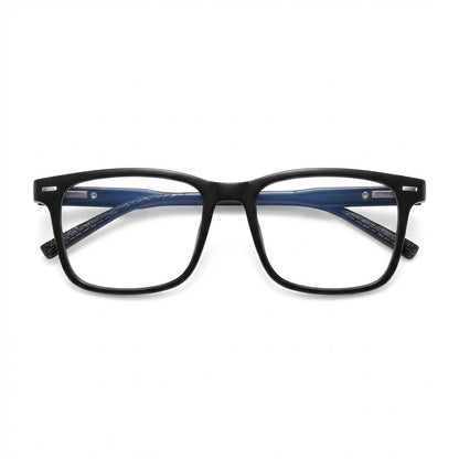Lunettes Anti-Reflet Photogray – Monture Noire Rectangulaire Moderne