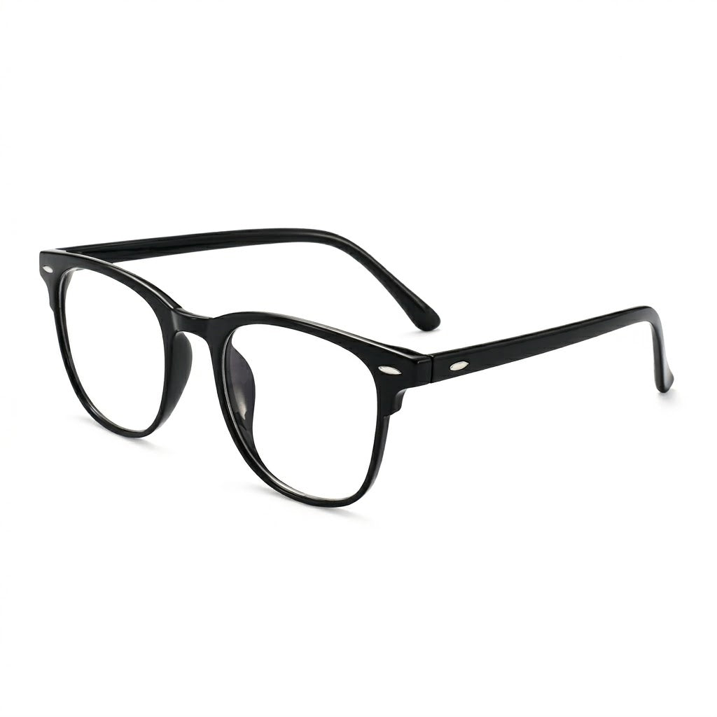 Lunettes Anti-Reflet Photogray – Monture Arrondie Noire Classique