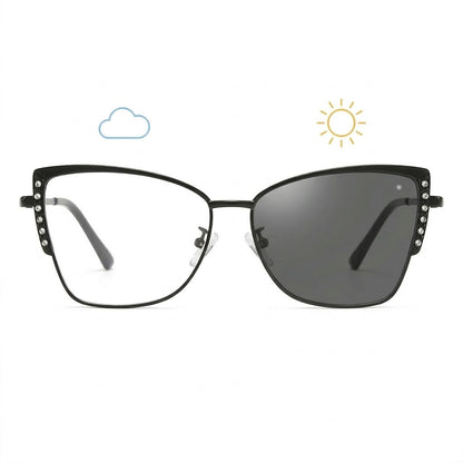 Lunettes Photochromiques – Teinte Automatique - Ligne Féline Ornée