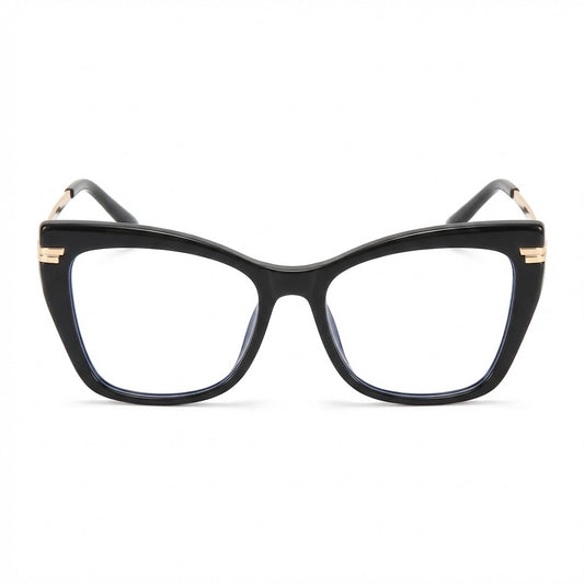 Lunettes Anti-Reflet Photogray – Design Bicolore Noir Doré Raffiné