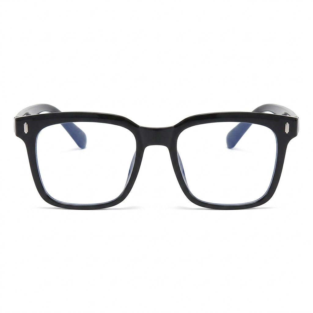 Lunettes Photogray Anti-Reflet – Monture Rectangulaire Noire Classique