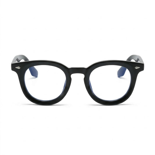 Lunettes Photogray Anti-Reflet – Monture Ronde Noire Épaisse Chic