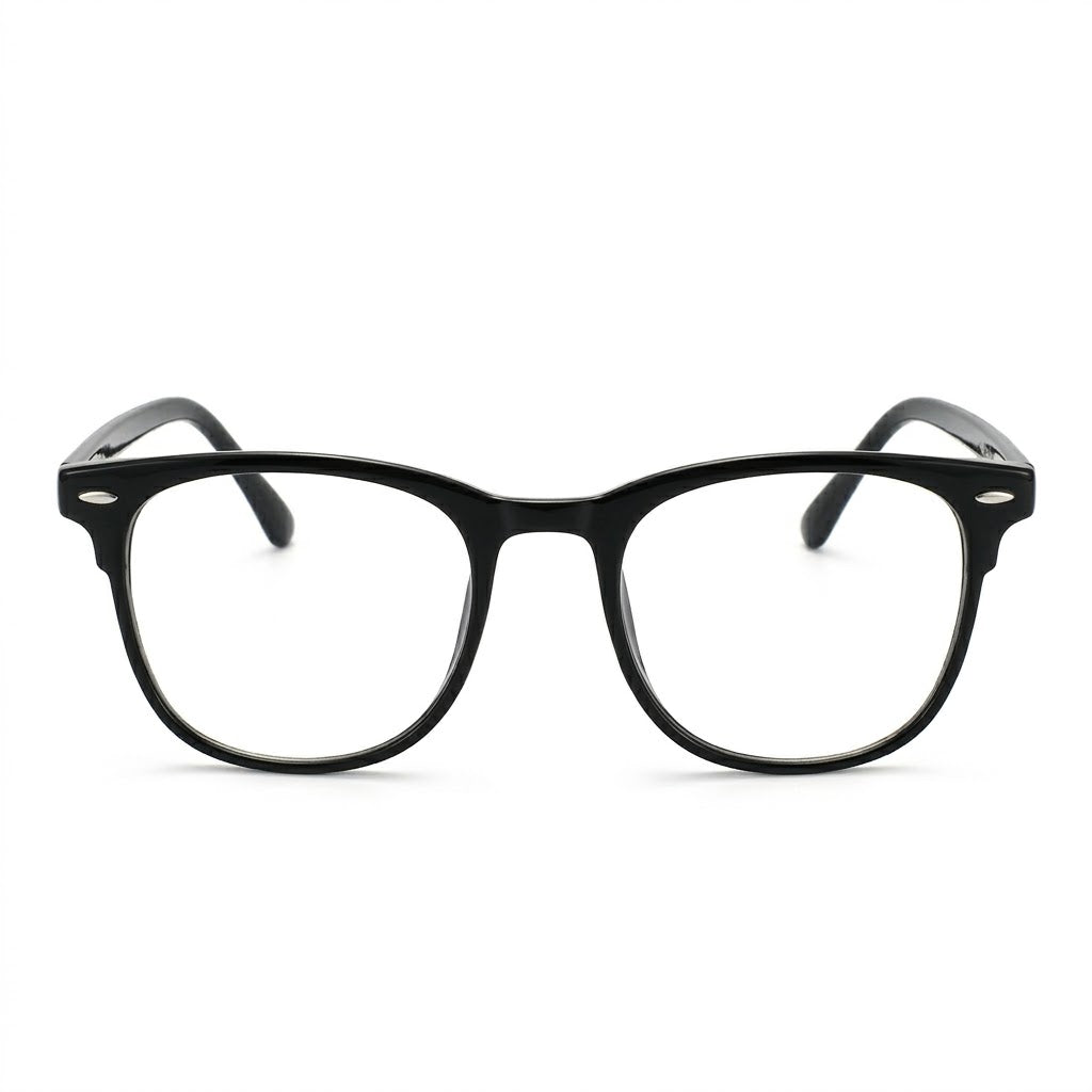 Lunettes Anti-Reflet Photogray – Monture Arrondie Noire Classique