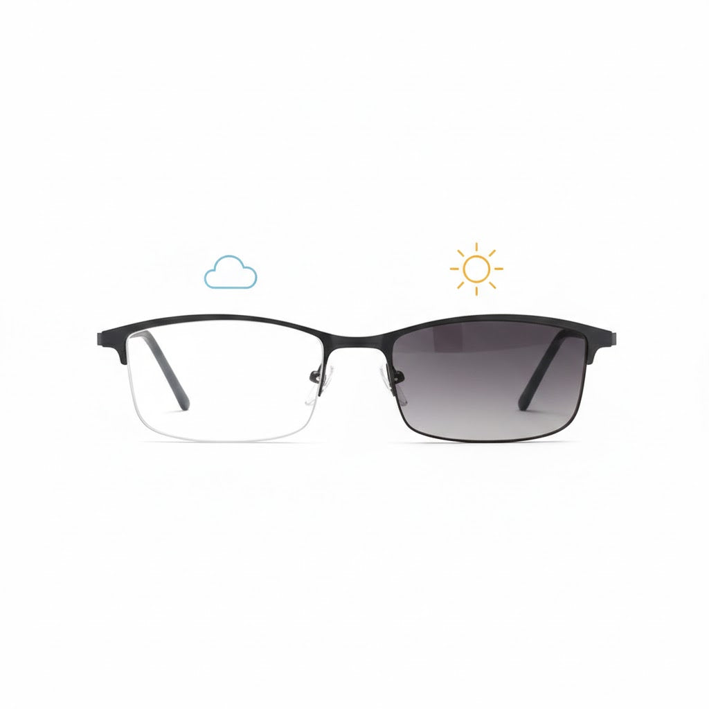 Lunettes Photochromiques – Teinte Automatique - Style Bureau Élégant