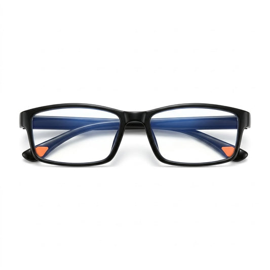 Lunettes Photogray Anti-Reflet – Monture Rectangulaire Noire Petit Visage
