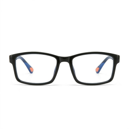 Lunettes Photogray Anti-Reflet – Monture Rectangulaire Noire Petit Visage