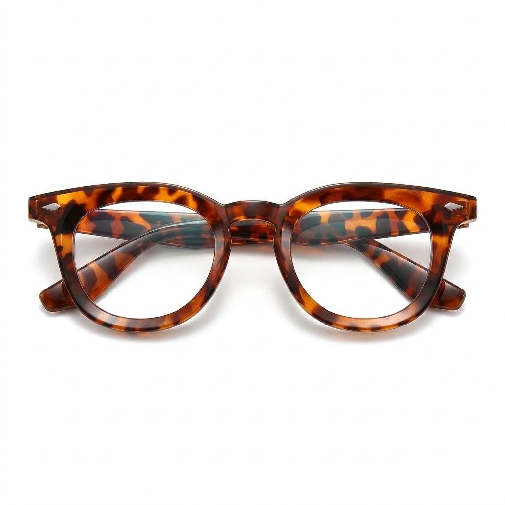 Lunettes Photogray Anti-Reflet – Monture Ronde Écaille Charme Vintage