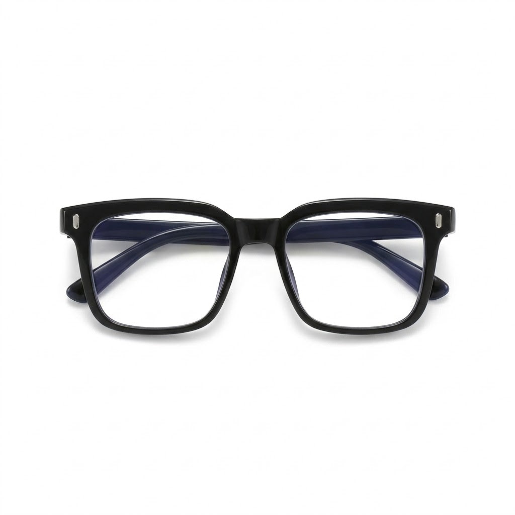 Lunettes Photogray Anti-Reflet – Monture Rectangulaire Noire Classique