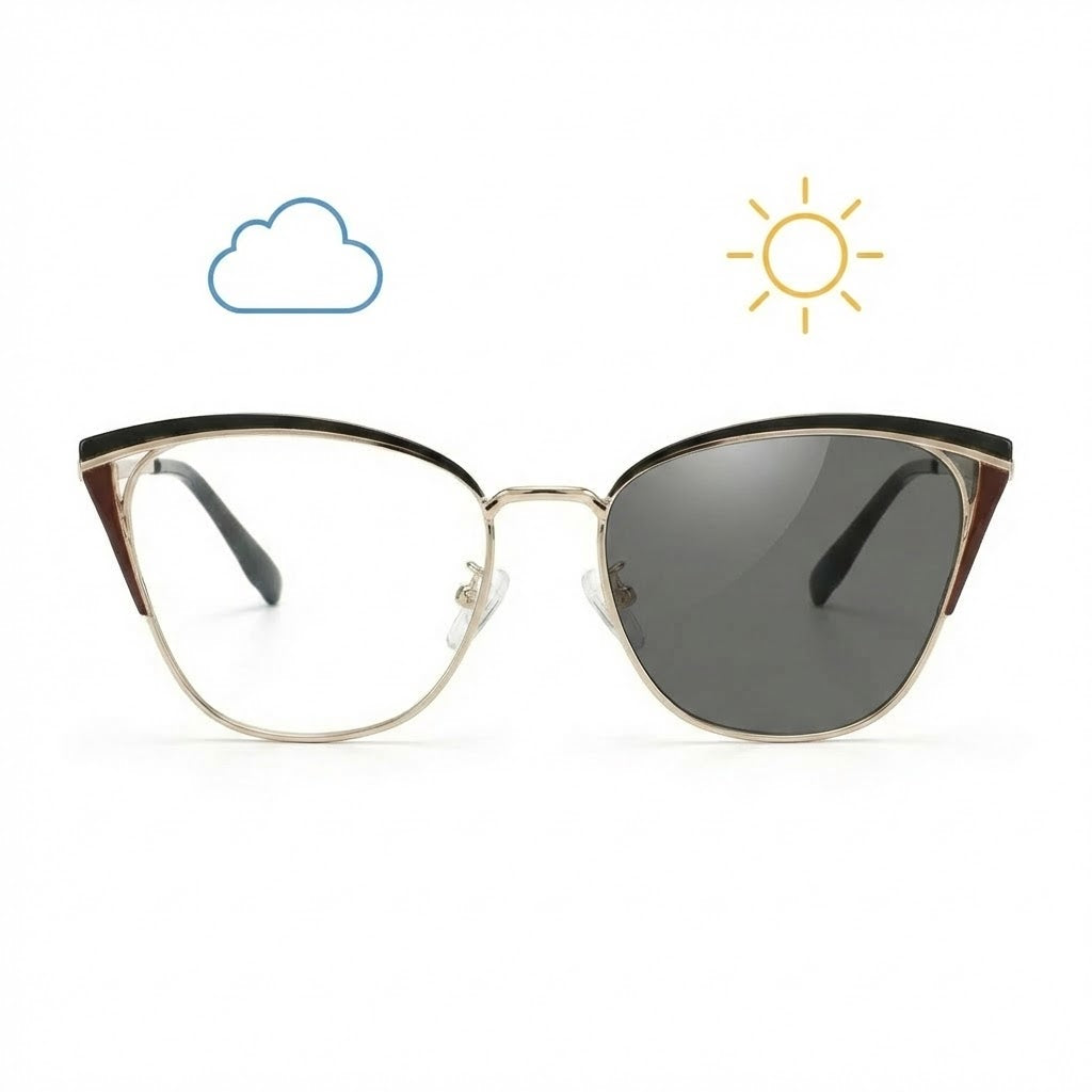 Lunettes Photochromiques – Teinte Automatique - Ligne Féminine Raffinée