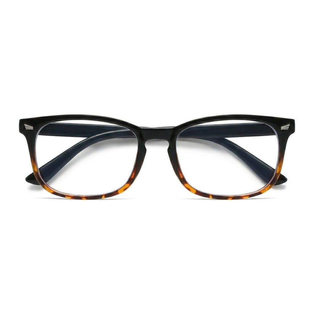 Lunettes Photogray Anti-Reflet – Monture Rectangulaire Écaille Dégradé