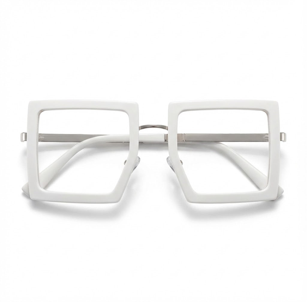 Lunettes Anti-Reflet Photogray – Lunette Carrée Blanche Design Moderne