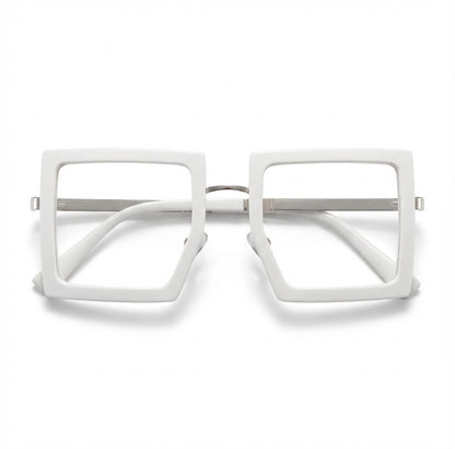 Lunettes Anti-Reflet Photogray – Lunette Carrée Blanche Design Moderne