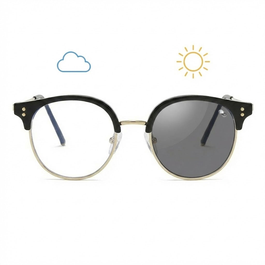 Lunettes Photochromiques – Teinte Automatique – Ligne Vintage Moderne