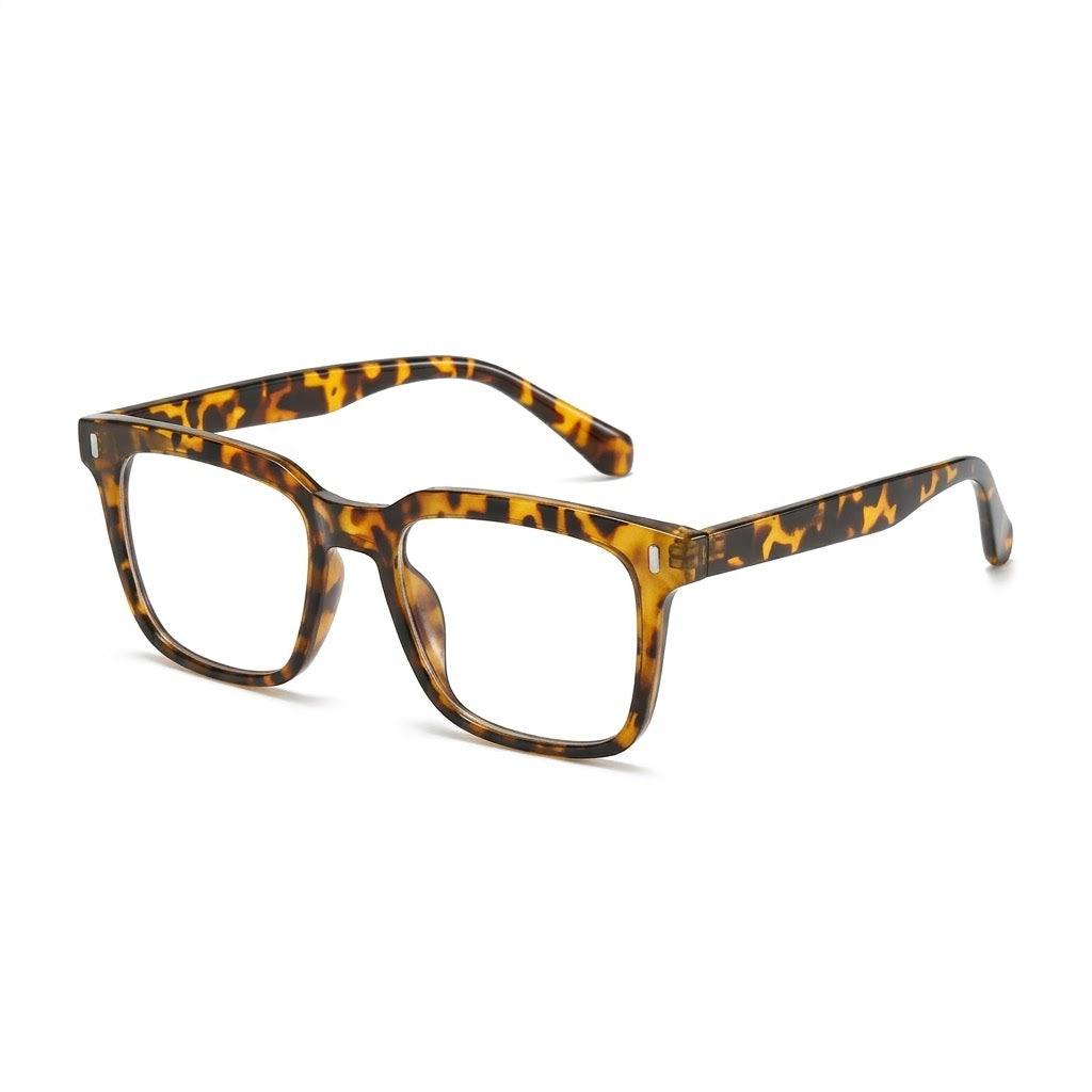 Lunettes Photogray Anti-Reflet – Monture Carrée Motif Écaille Élégant