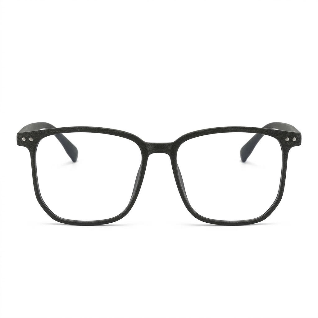 Lunettes Anti-Reflet Photogray – Monture Arrondie Noire Texturée