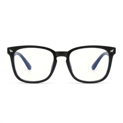Lunettes Photogray Anti-Reflet – Monture Carrée Noire Design Épuré