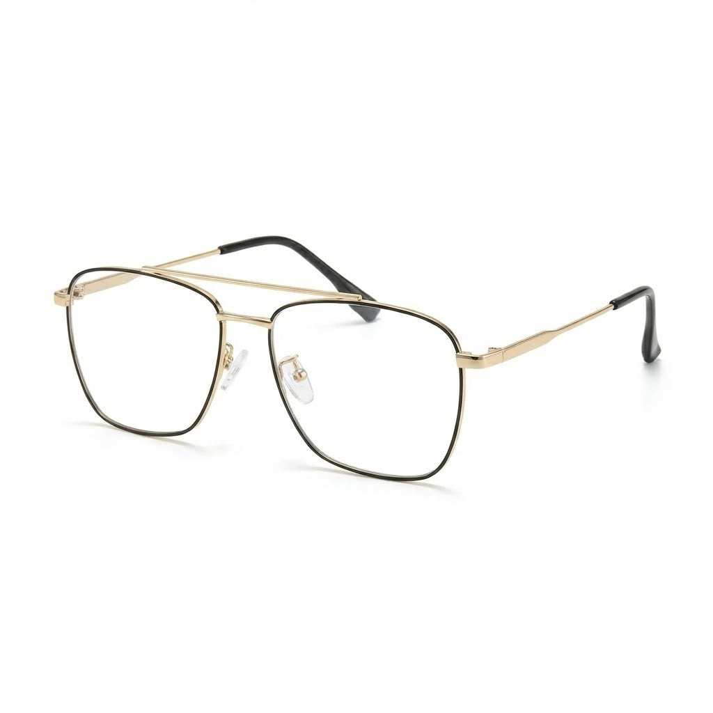 Lunettes Photochromiques – Teinte Automatique -  Design Aviateur doré