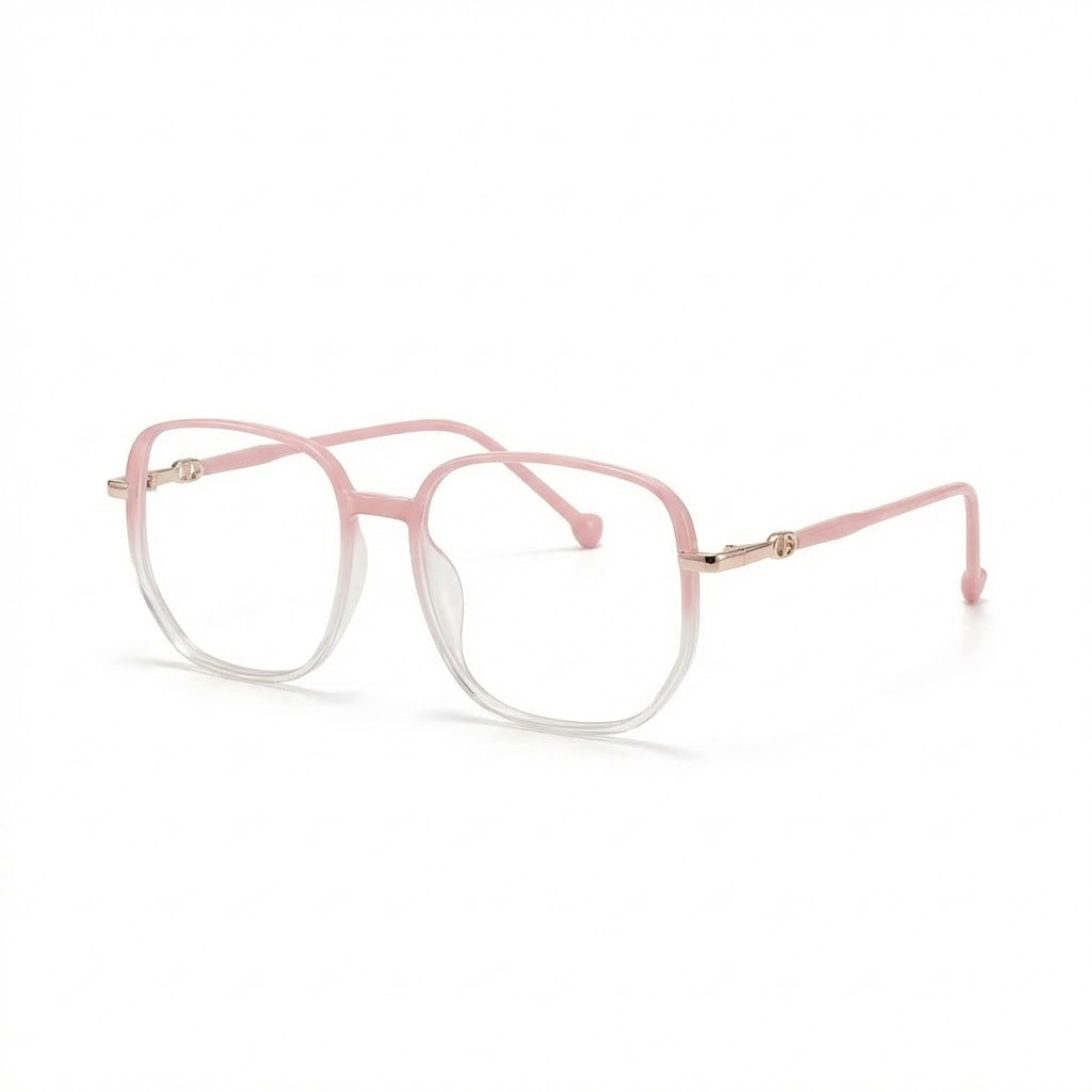 Lunettes Photochromiques – Teinte Automatique - Carré Rose Translucide