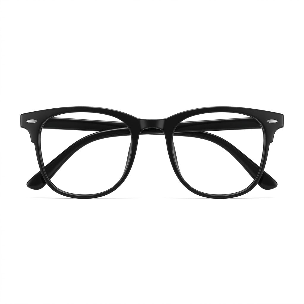 Lunettes Anti-Reflet Photogray – Monture Arrondie Noire Classique