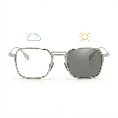 Lunettes Photochromiques – Teinte Automatique – Ligne Architecturale Moderne grise