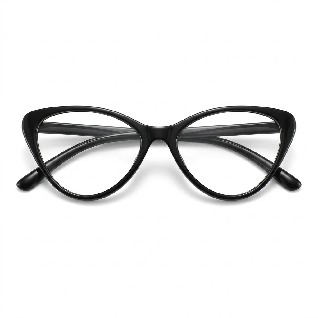 Lunettes Anti-Reflet Photogray – Monture Papillon Écaille Noire