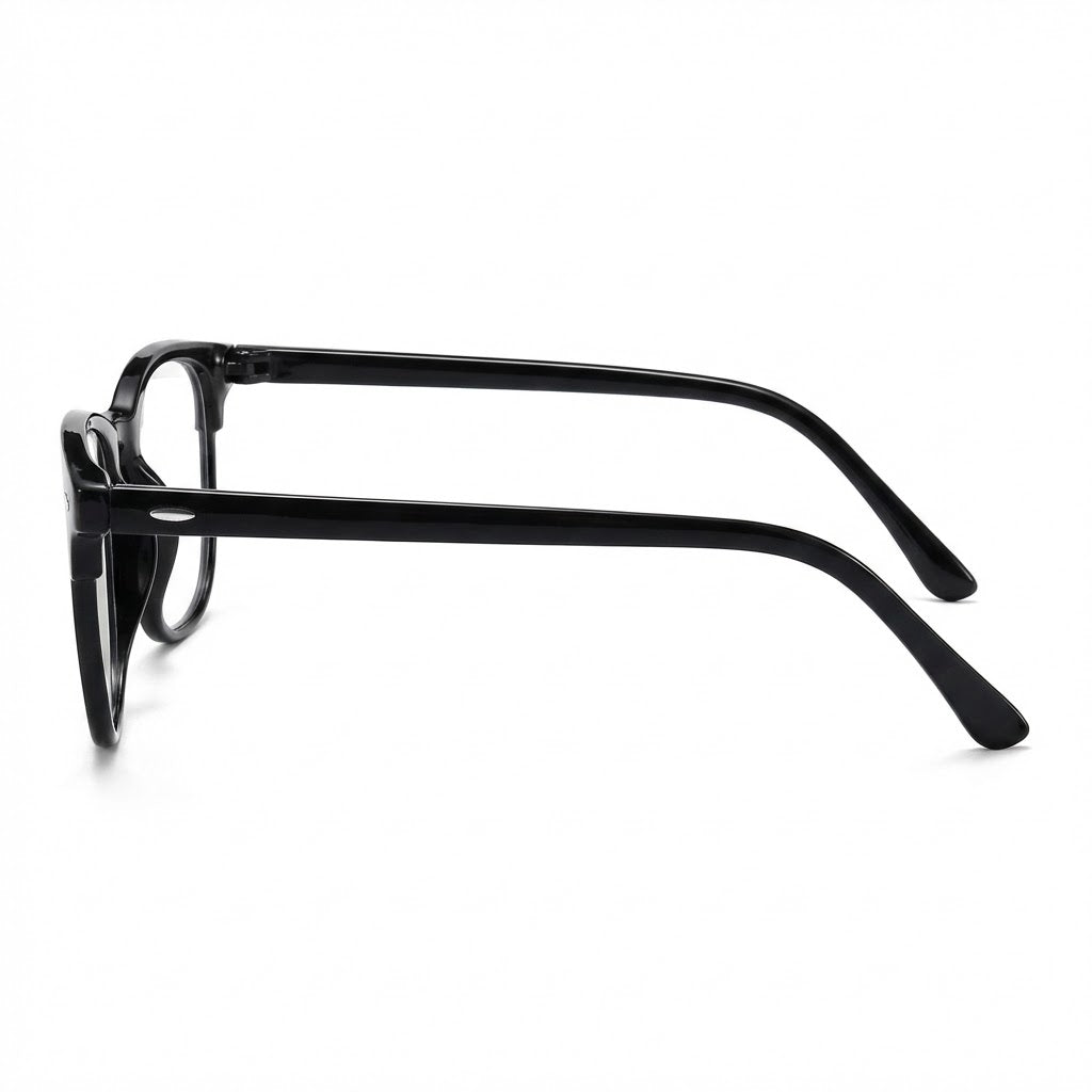 Lunettes Anti-Reflet Photogray – Monture Arrondie Noire Classique